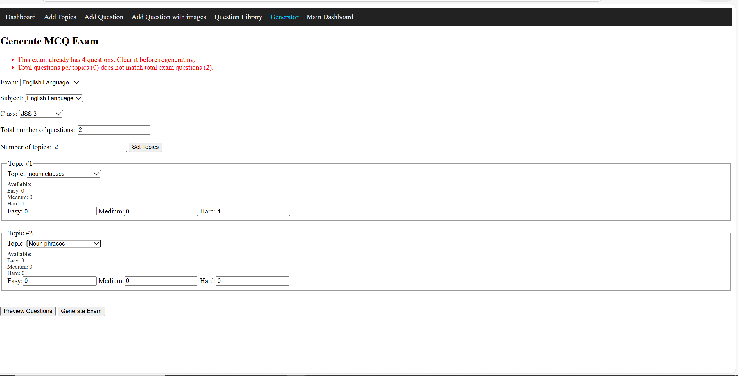 Dashboard Screenshot 2