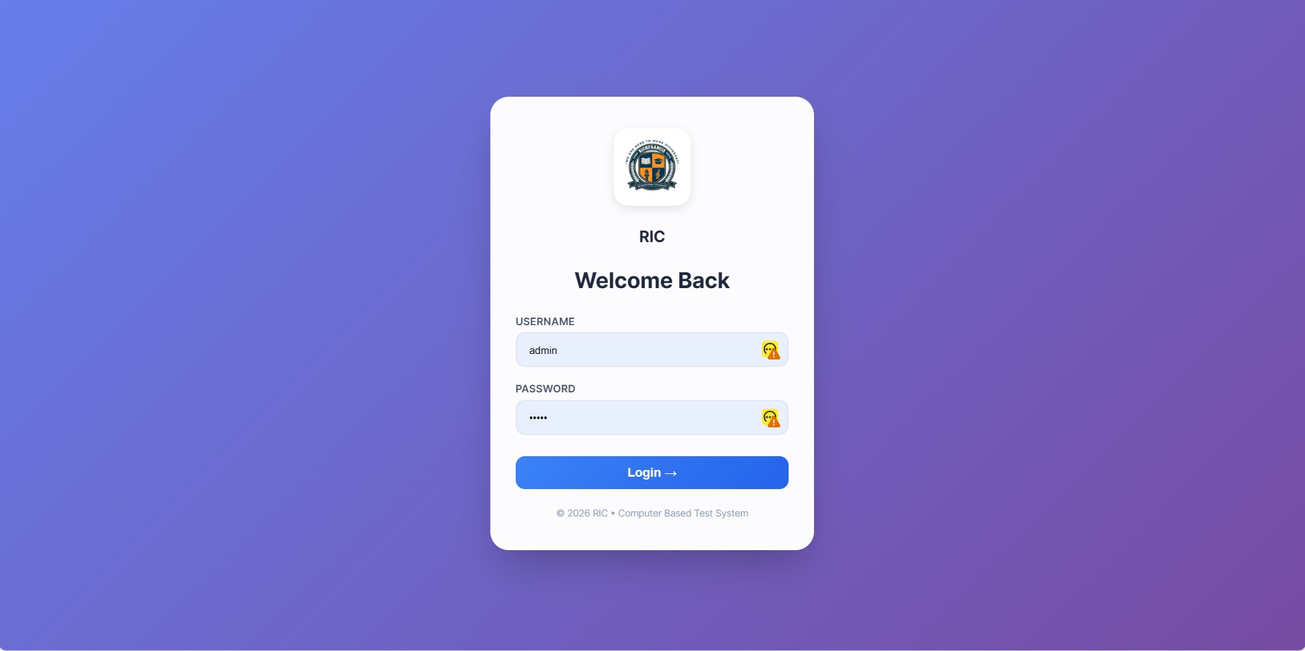 Login Page